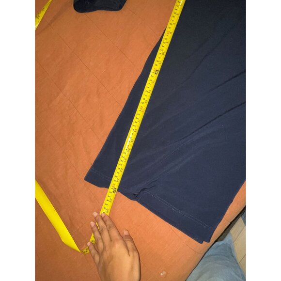 Planet By LAuren G Navy Blue High Rise Wide Leg Palazzo Pants Stretch Women OS - Picture 9 of 9